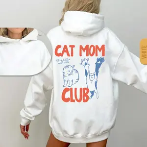 Cat Mom Hoodie, Back Design Hoodie, Cat Mama Shirt, Funny Cat Hoodie, Cat Mom Gifts, Cat Mom Club Hoodie, Cat Lover, Fur Mama Shirt