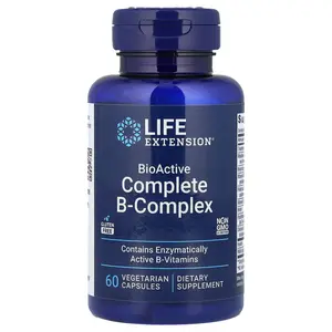 Life Extension BioActive Complete B-Complex, 60 Vegetarian Capsules Life Extension BioActive Complete B-Complex, 60 Vegetarian Capsules