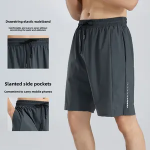 2026 New Men's Breathable Casual Shorts, Ice Silk Thin Quick-Dry Sports Fitness Shorts for Outdoor Running