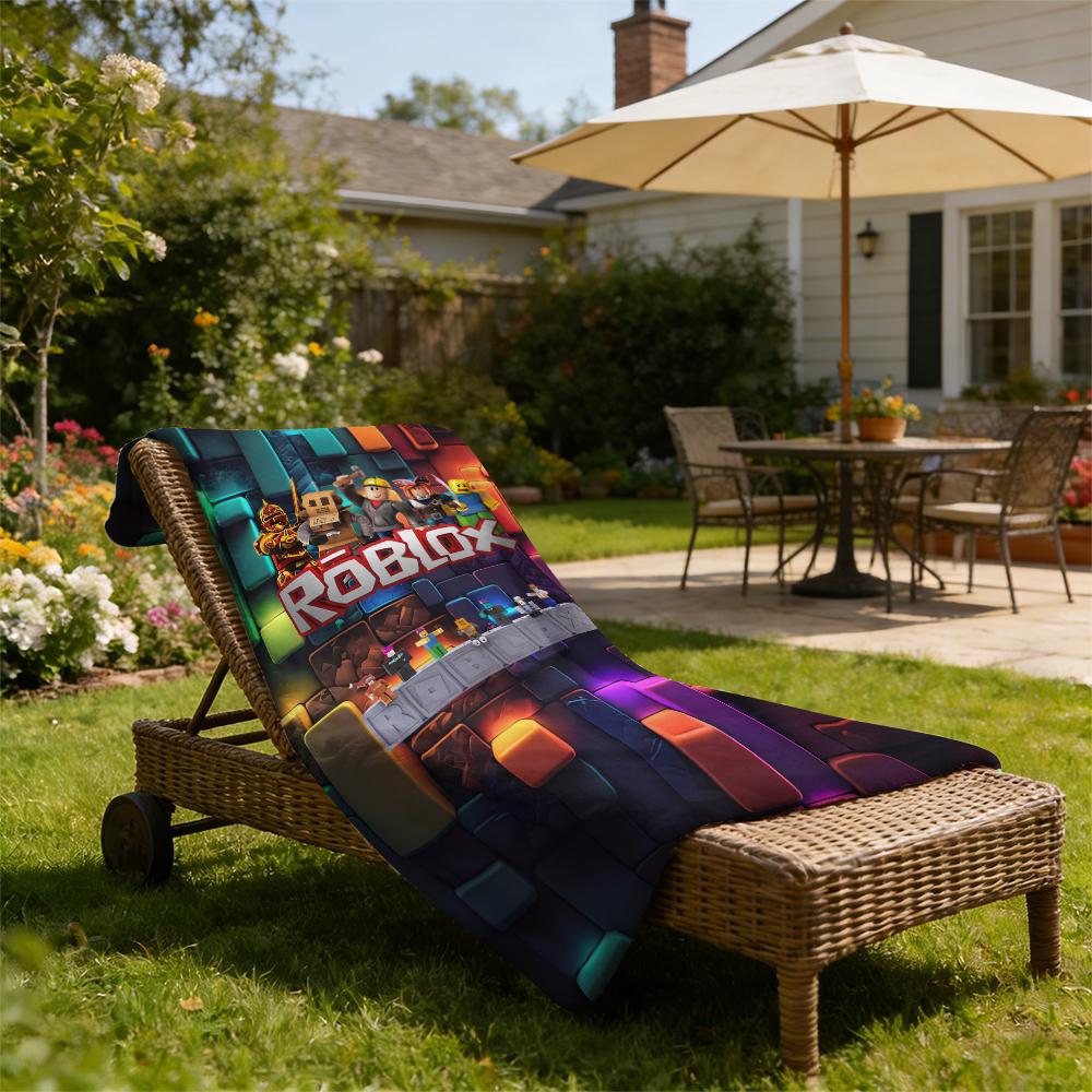 Roblox Soft Funny Throw Blanket Cozy Lightweight Plush Portable Cover Ideal for Offices Sofas Travel Settings Perfect Gift for Fans Friends Children