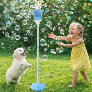 Automatic Bubble Machine for,Standing Torch Bubble Maker with Light/Music for Toddlers, Height Adjustable Up 21 to 47 Inches,Pecfect for Birthday and Outdoor Party, Gifts
