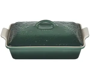 Le Creuset Olive Branch Collection Heritage Covered Casserole