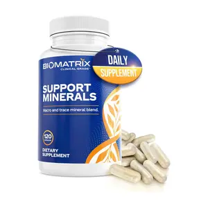 BioMatrix Mineral Supplement for Men and Women, Chelated Minerals | Iron-Free, Calcium, Magnesium, Copper, Zinc, Vitamin D, Iodine | Veggie Caps, 30-Day Supply