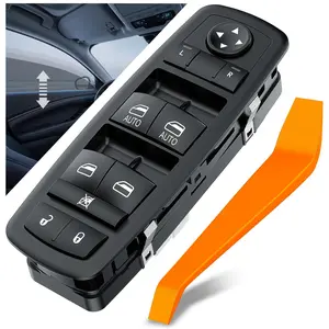 Nilight Power Master Window Switch Compatible with 2016 2017 2018 2019 Dodge Durango Jeep Grand Cherokee Front Left Driver Side Windows Control Switches Replacement Set with Removal Tool