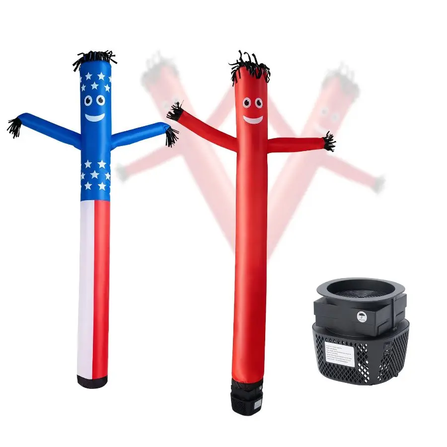 【Summerfinds】 8 ft Inflatable Tube Man, Wacky Waving Wind Flying Dancing Tube Guy with 1/15 HP IPX3 Waterproof Blower Fan (Waterprooffan), for Outdoor Advertising, Business Store Decorationdealsforyoudays
