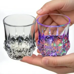 LED Light-Up Tumblers - 4 PC Mult Color Liquid Activated Cups with Auto On/Off Feature for Fun Illumination