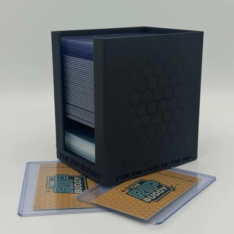 The Rip Buddy — Grading Prep Edition | Semi-Rigid Card Saver Dispenser