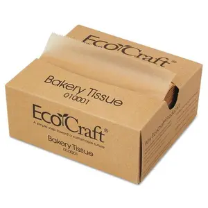 BGC010001 Eco Craft Interfolded Dry Wax Deli Sheets (6 x 10 3/4 in.) - Economical Tissue Food Wrap-Wax Paper, Environmentally Responsible, Ensures Sanitary Food-Handling - 1000 per Box, 10 Boxes per Case