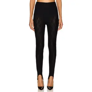 Lovers and Friends Gwen Lace Stirrup Pant in Black
