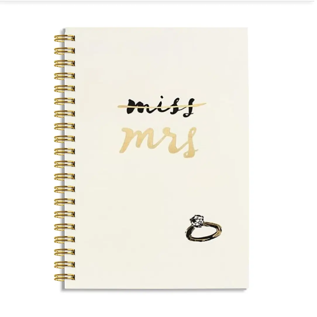 Women's Wedding Diary Notebook, 8.3x5.5 Inches, Bound Design, Ideal for Wedding Planning & Milestone Celebrations