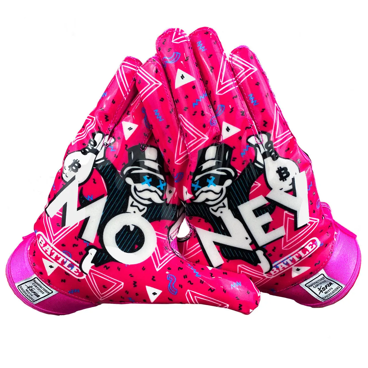 Money Man Receiver Football Gloves (Adult) Money Man Receiver Football Gloves (Adult)