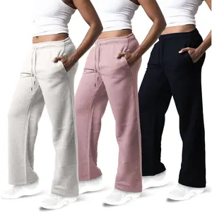 3 Pack Sweatpants Women, Wide Leg Womens Sweatpants, Workout - Yoga Pants (Available in Plus)