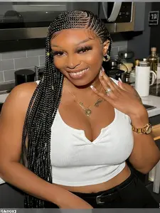 Premium Full Lace Bohemian Braided Wig, Intricate Cornrow Braids with Baby Hair, Ready to Wear for All Occasions, Stylish and Versatile, Synthetic Braids