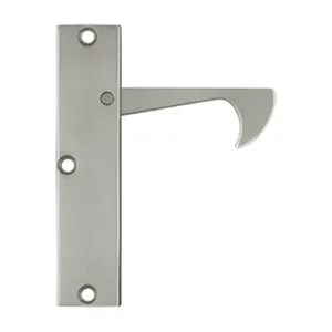 212 MAIN 4.25 in. Thin Edge Pulls - Satin Nickel, Solid Brass, Surface Mount, Weatherproof with Bolts