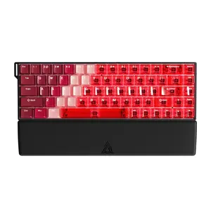 AJAZZ AK680 V2 wired e-sports game mechanical keyboard, hand support magnetic switch, engine shaft 68 key compact office keyboard, RGB DIY support for multiple systems, Rgb backlight keyboard, suitable for e-sports games and office work