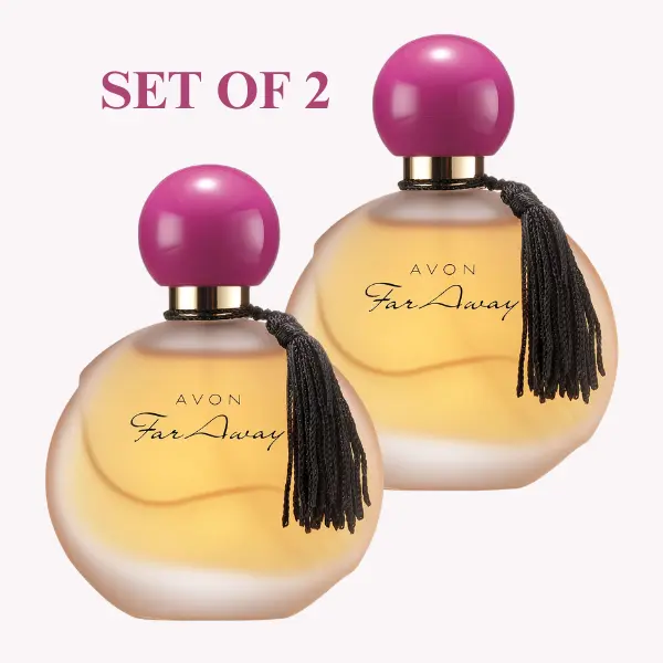 Avon Far Away Eau de Parfume 1.7 fl. oz (2 Pack) Floral Natural Fragrance, Floral Fusion Fragrance Floral Oriental Eau de Parfum Spray