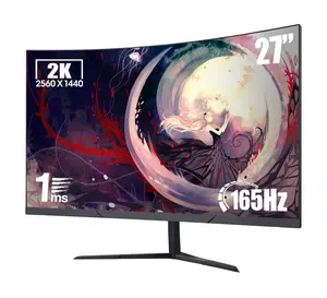27'' 2K QHD Gaming Monitor - 2560p, 165Hz Refresh, 1ms Response, AdaptiveSync, Dual HDMI & DP, Ultra-Thin Narrow Bezel, Tilt Adjustable Design