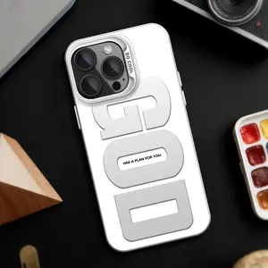 GOD Pattern Fashion TPU Laser Craft Phone Case for iPhone 17 16 15 14 13 12 11 Samsung Galaxy S25 S24 S23 S22 Anti-Drop Protection.