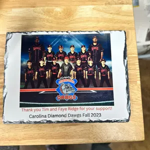 Custom made photo slate 7”x9”