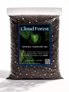 Cloud Forest Mix — Balanced, High-Moisture Potting Blend for Tropical Epiphytes
