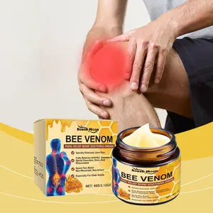 Bee Venom Soothing & Repairing Bone Cream, Professional Bee Venom Cream, Natural Joint Relief Gel, for Neck, Waist, Back, Hands, Feet and Legs - 60g / 2.12oz