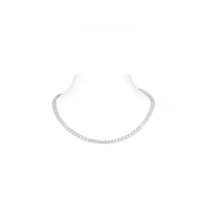 VAMERAY#3155 80 Carat Prong-Set Oval Cut Tennis Necklace