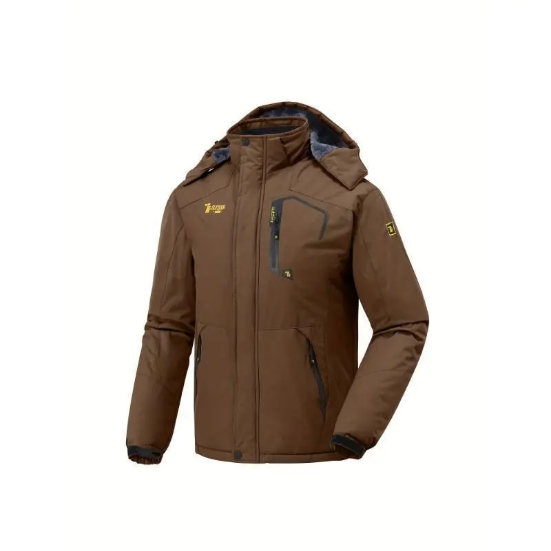 Warm Men's Waterproof Fleece Snow Ski Jacket Insulated Windbreaker Hooded Raincoat Winter Coat Mountain(Raincoats) Warm Men's Waterproof Fleece Snow Ski Jacket Insulated Windbreaker Hooded Raincoat Winter Coat Mountain(Raincoats)