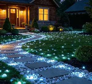 Mixed Color Glow Rocks, DIY Backyard Patio & Flower Bed Ornaments  Luminous Glow Pebbles, Outdoor Yard Lawn Pathway Landscape Decor