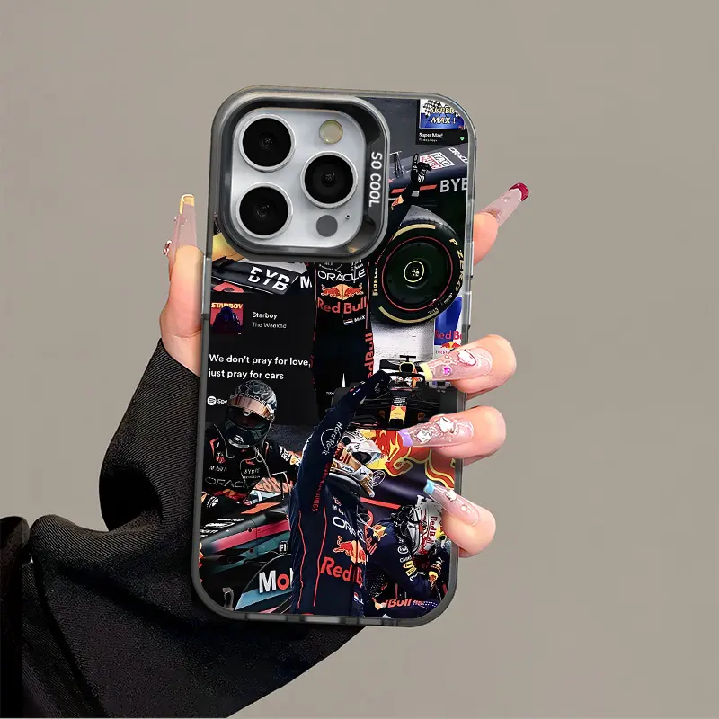 IPhone 17 Promax Verstappen Phone Case Anti Drop Protective Case Suitable for Iphone 16 ProMax 15 14 13 12 11 SAMSUNG S25 24 23 22 Plus Acrylic Case