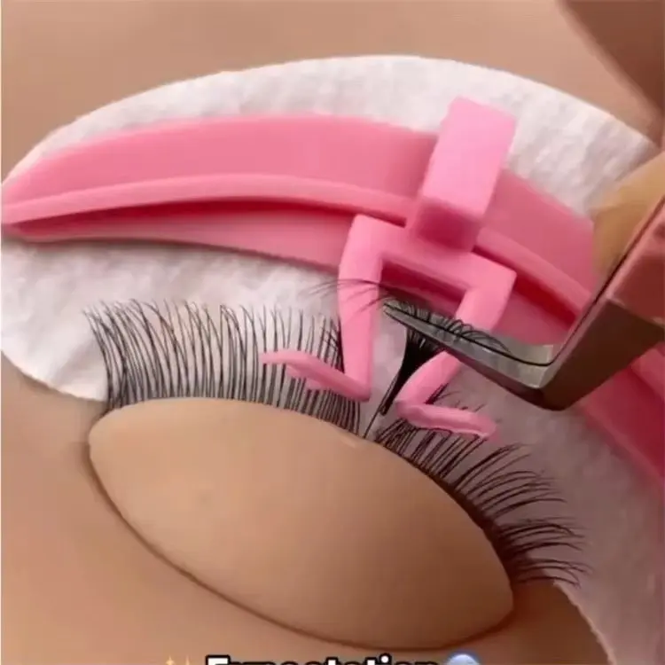 Reusable Silicone Eyelash Separator Cosmetic Tool - Ergonomic Salon-Grade Pro Studio Pair Pack, Lightweight, Multiple Colors, Clump-Free Application for Advanced Users, DIY Lash Cluster, All Skin Types