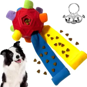 Coco's House Snuffle Ball, Dog Toys to Relieve Boredom, Food Training and Stimulating Cloth Strip with Hidden Food Dog Puzzle Toys for Medium Small Dogs