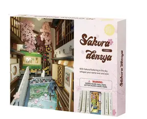 Rolife Sakura Densya DIY Book Nook Shelf Insert Kit TGB01
