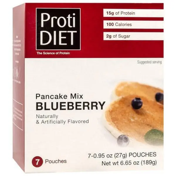 ProtiDiet - Protein Pancake Mix Blueberry - 7/Box