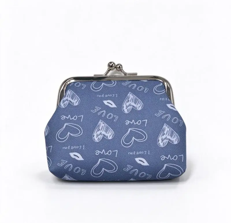 Heart-shaped bag keychain-blue