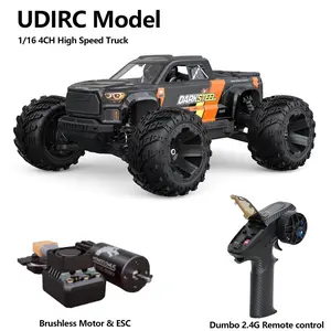 UDIRC 1610S RC Off-road Car 1/16 4WD Brushless Large Foot Climbing Vehicle Electric Remote Control with 2.4G