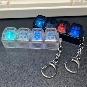 Fingertip Toy, LED Keyboard Keychain Stress Relief Toy, Fun Pendant for Boys, Girls and Adults, Great Anxious Kids Gift, Easter Suffers Present