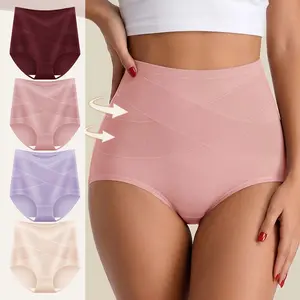 Morelect 4/6/8 Pcs Skin-Friendly Soft Touch High Rise Briefs, Premium Cotton Underwear for Women, Breathable Stretchy Panties, Daily Comfort Briefs.