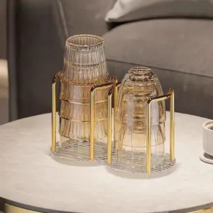 Luxury Acrylic Cup Holder, Disposable Cup Dispenser, Desktop Storage Organizer, Business Water Cups Display Rack