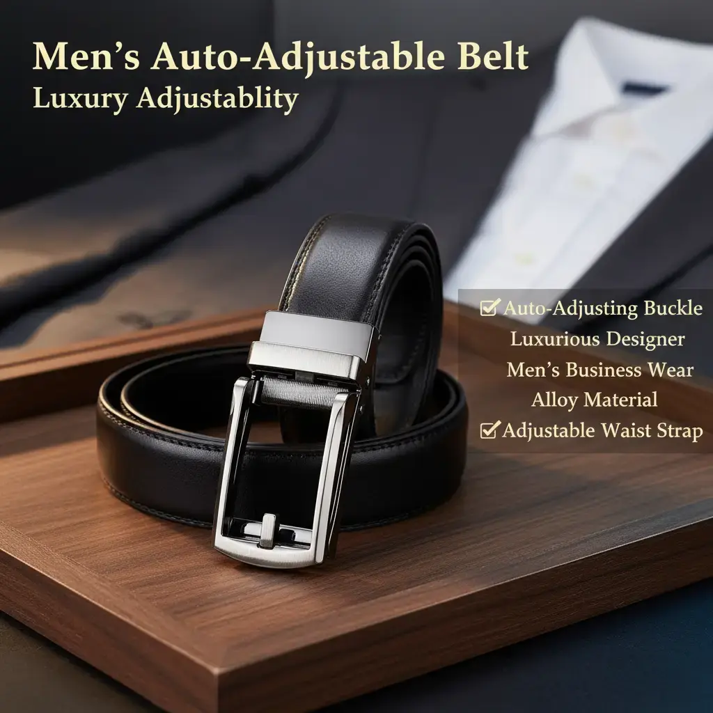 Men's Click Belt Business Luxury Designer Brand Belts Jeans Automatic Adjustable Alloy Buckle Waist Straps Belts