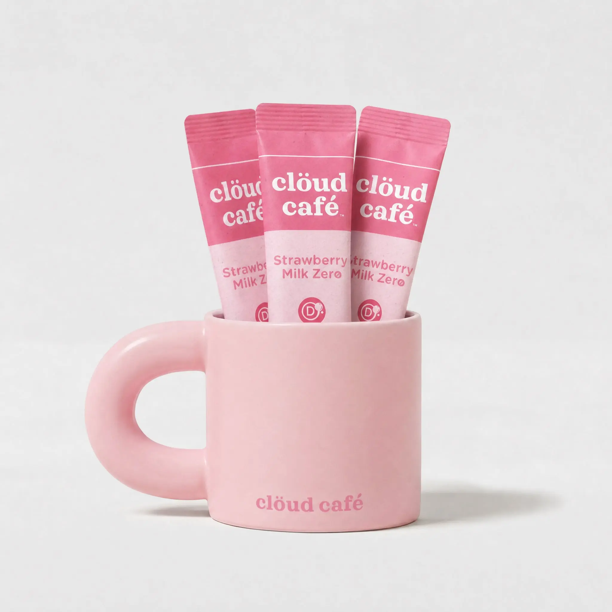 Ceramic Chunk Mug - Strawberry Cream