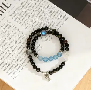 Double-Wrap Bracelet — “Moonlit Grey Depths”（Limited Edition）