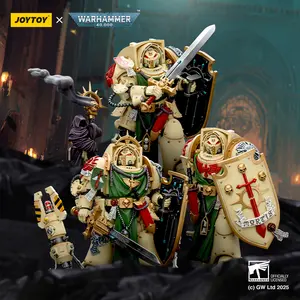 JOYTOY Warhammer 40k 1/18 Action Figures Dark Angels Deathwing Knight  With Power Sword, Storm Shield and teleport homer