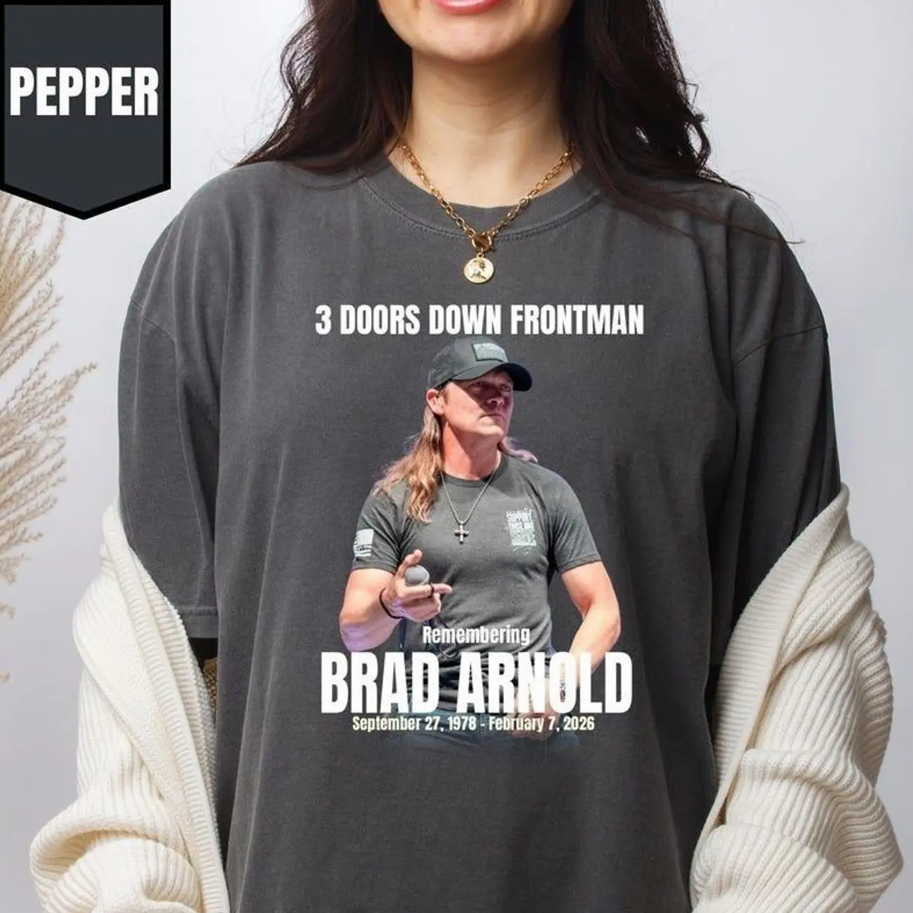 Remembering Brad Arnold Memorial Shirt, 3 Doors Down Tribute Tee, Rock Legend Remembrance Graphic, Unisex Fan Apparel & Meaningful Gift C