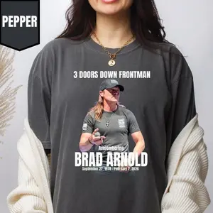 Remembering Brad Arnold Memorial Shirt, 3 Doors Down Tribute Tee, Rock Legend Remembrance Graphic, Unisex Fan Apparel & Meaningful Gift C