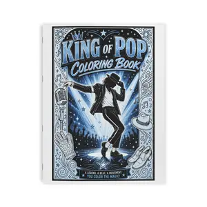 King of Pop Coloring Book | Music Icon Coloring Book | MJ Tribute