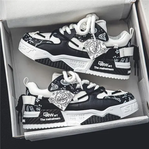 Men's Skateboarding Shoes – Casual Breathable Sneakers, Non-Slip Running & Sports Streetwear Shoes # MensSneakers # skate shoes # RunningShoes
