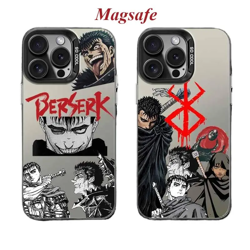Hot Anime Comic Berserk Magsafe Cool Phone Cases For iPhone 17 16 15 14 13 12 11 Promax Pro Air Plus Balck Shockproof Cover Protection Gifts For Christmas Halloween Birthday