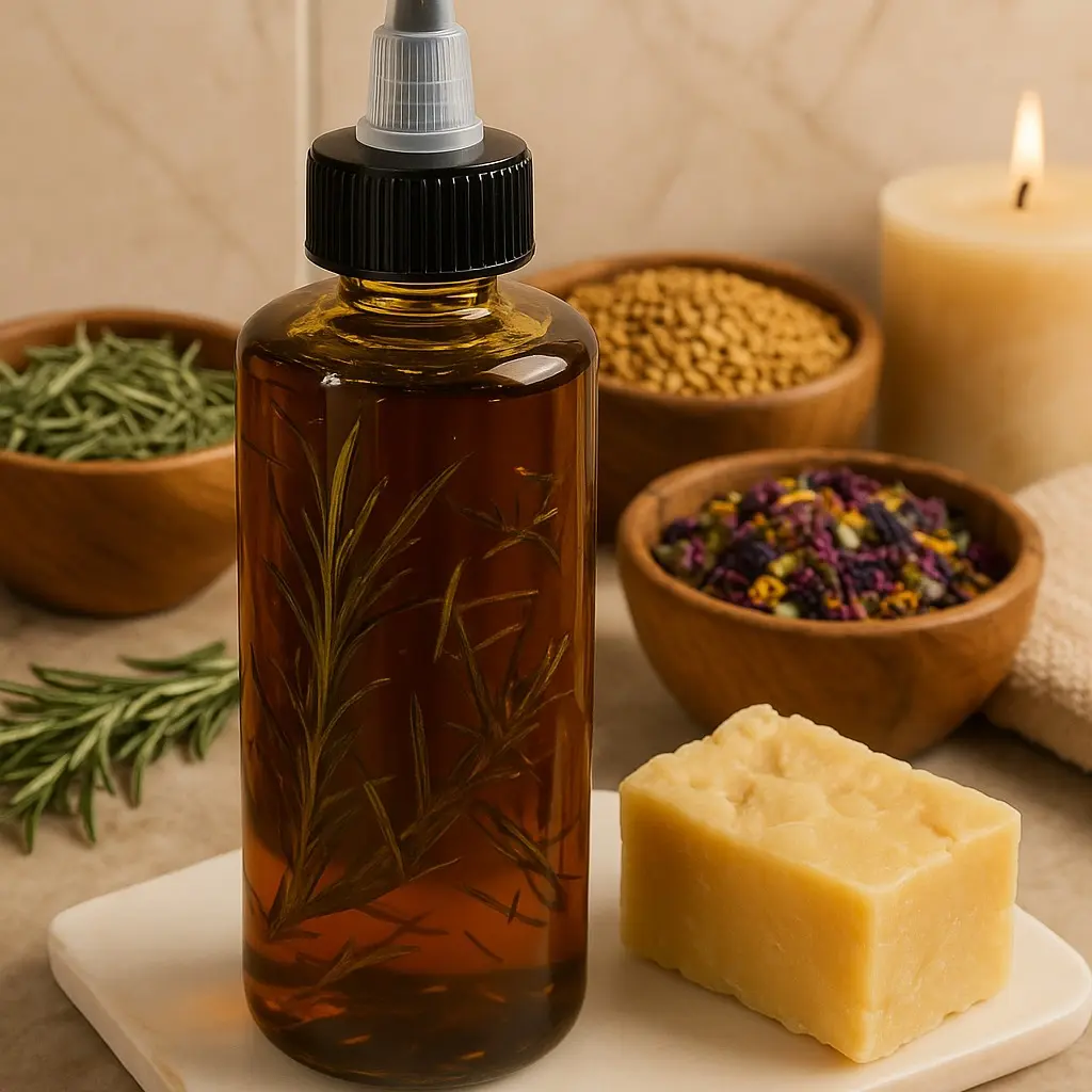 Les Lux Hand Crafted Soaps Anagen X 8FLOZ Single Bottle Ayurvedic Hair Growth Oil Hair Scalp Repair Treatment