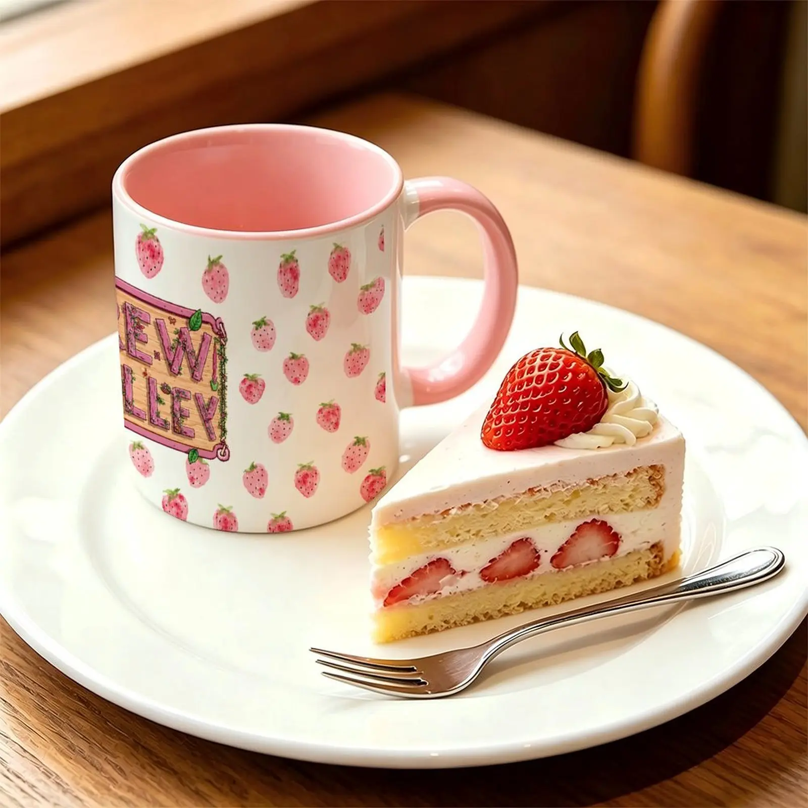 Aesthetic Stardew Valley Pink Mug, Stardew Valley Gift, Gamer Mug, Stardew Valley Cup, Valley Gift, Video Game Mug,