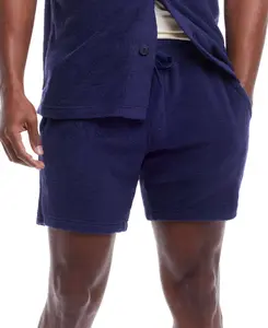 Solid Terry Drawstring Short In Naval Academy